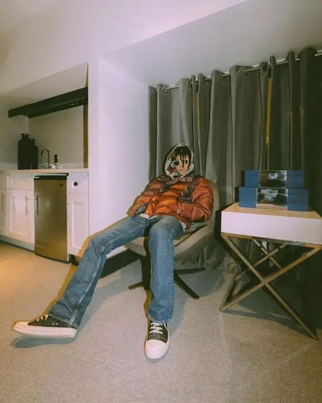 Iann Dior outfit in Ranger Cartel, Bape, and Rick Owens, 2021