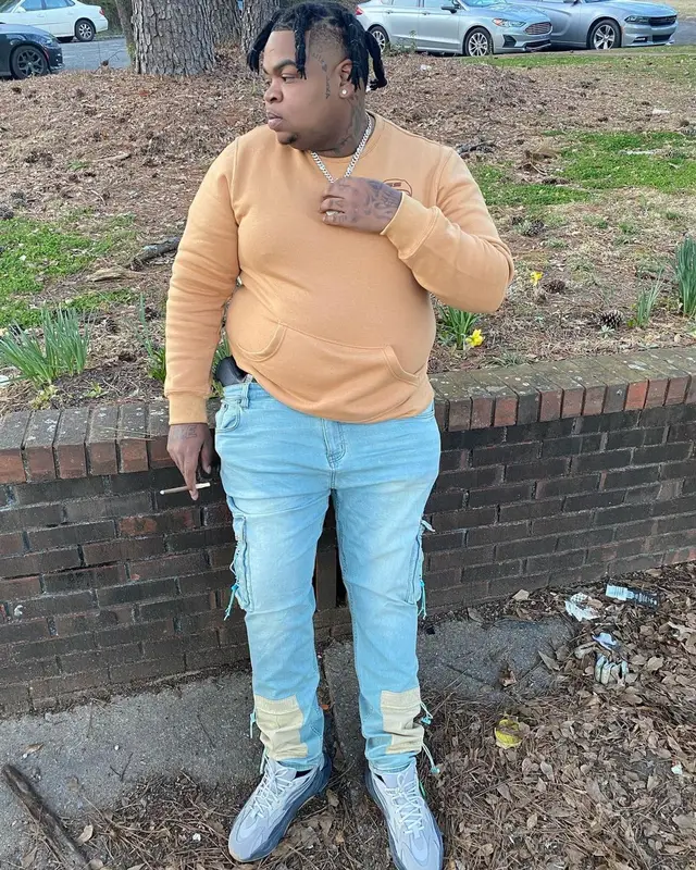 Big Yavo outfit in Secret Scientist and Adidas, 2021