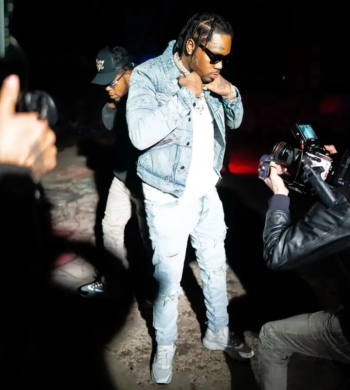 Fivio Foreign outfit in Amiri and Dior, 2021