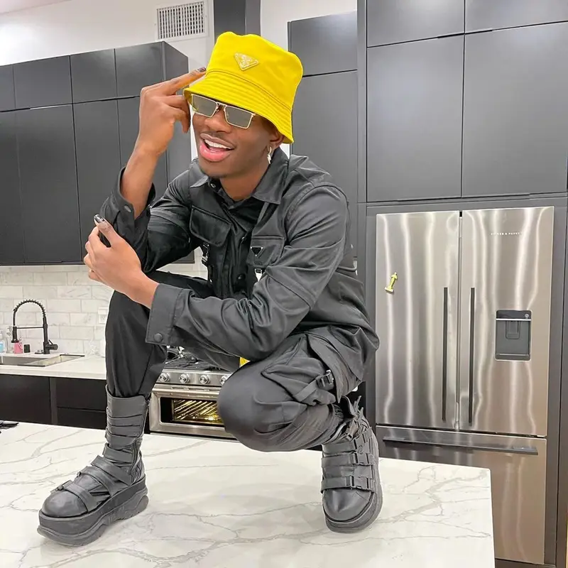 Lil Nas X outfit in Prada, 2021