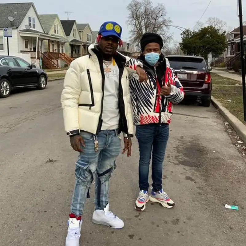 Sauce Walka outfit in Moncler, Valabasas, and Jordan, 2021