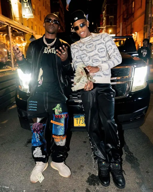 Smooky MarGielaa outfit in Casablanca, Cartier, and New Era, 2021