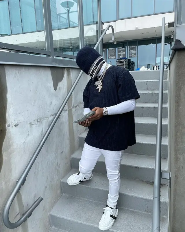 Rylo Rodriguez outfit in Dior, 2021
