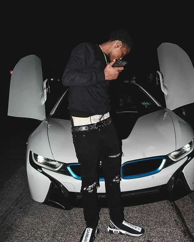 TJ Porter outfit in Dior, Amiri, and Louis Vuitton, 2021