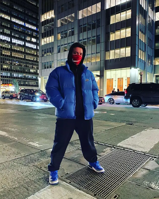 J Balvin outfit in Supreme, Jordan, and Nike, 2021
