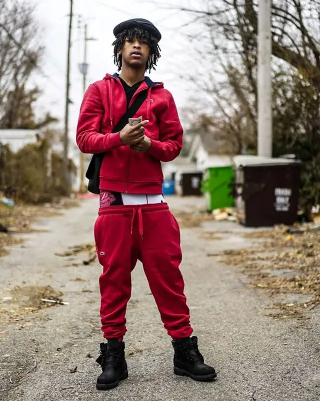 Nuski2Squad outfit in Lacoste and Timberland, 2019