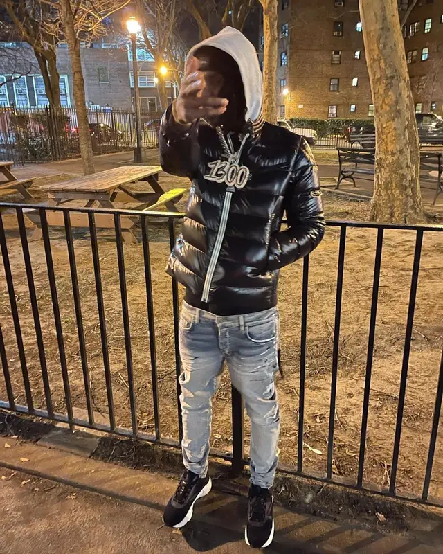 Polo G outfit in Moncler, Amiri, and Dior, 2021