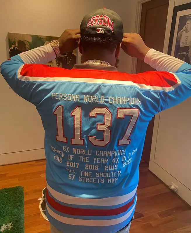 Maxo Kream outfit in Amiri, Nike, and Louis Vuitton, 2021