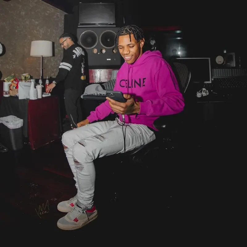 A Boogie Wit Da Hoodie outfit in Celine, Amiri, and Jordan, 2021