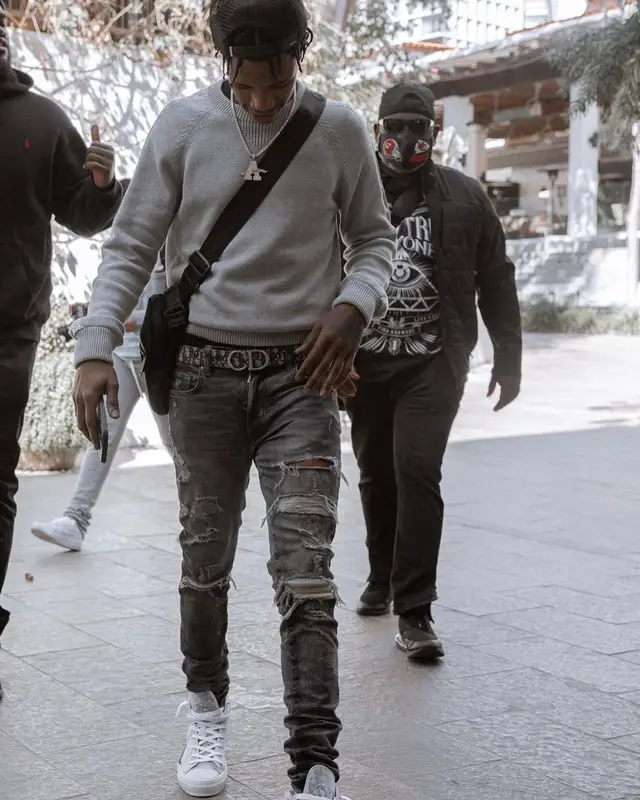 A Boogie Wit Da Hoodie outfit in Dior, Cookies, and Amiri, 2021