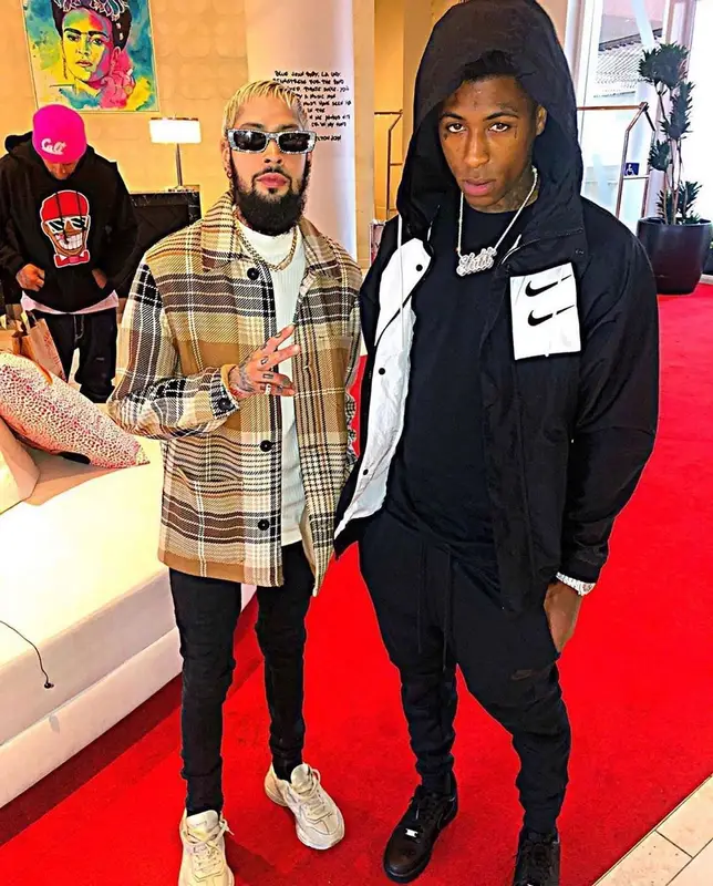 NBA YoungBoy outfit in Nike, 2020