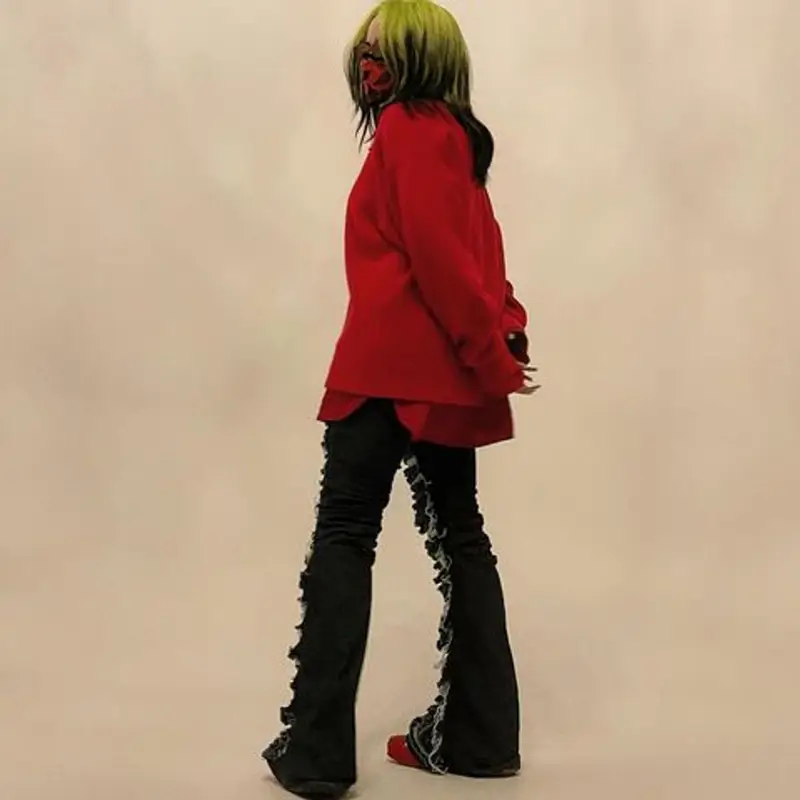 Billie Eilish outfit in Rowan Clothing, Dior, and Siberia Hills, 2021