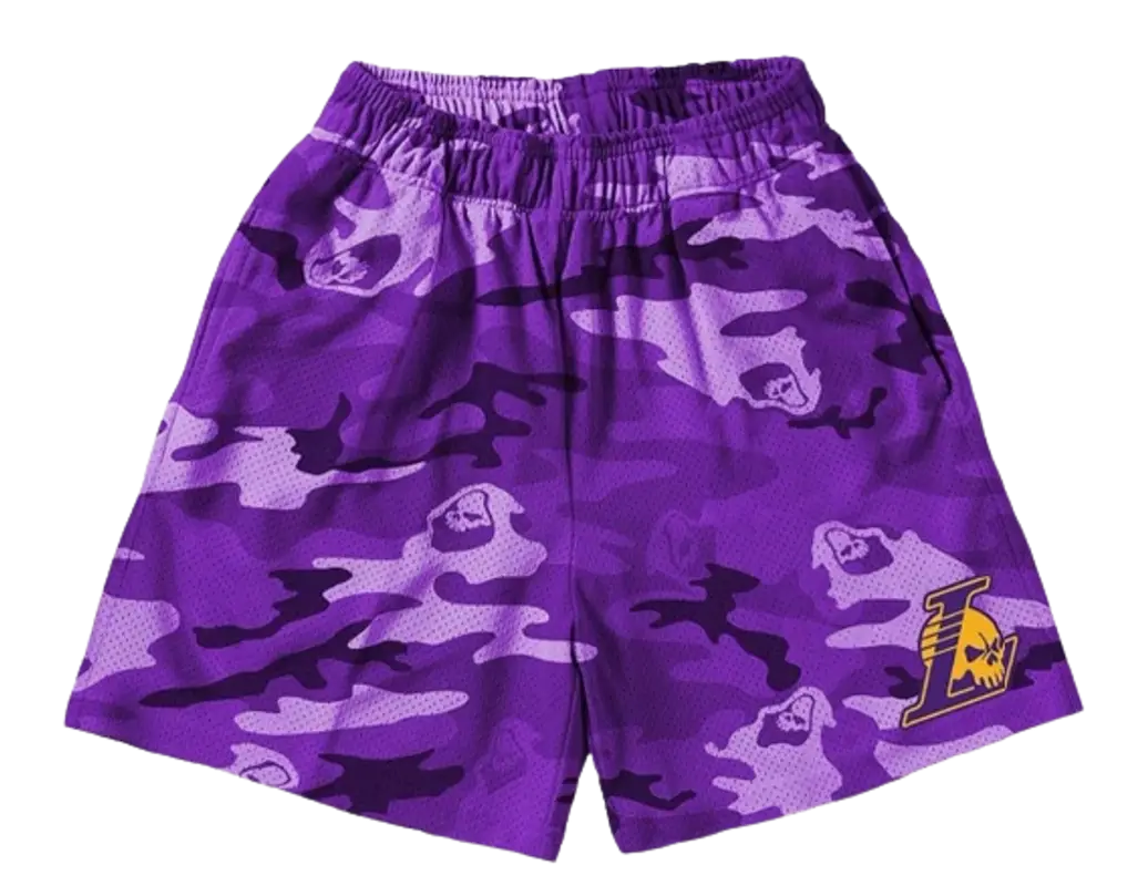 Warren Lotas Purple Reaper Camo Shorts $220