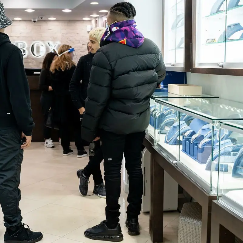 DDG outfit in Balenciaga, Bape, and Ksubi, 2021