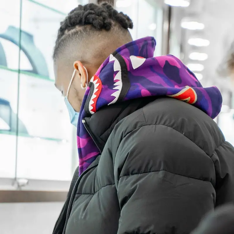 DDG outfit in Balenciaga, Bape, and Ksubi, 2021