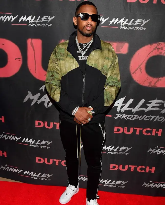 Fabolous outfit in Rhude, Nike, and Louis Vuitton, 2021