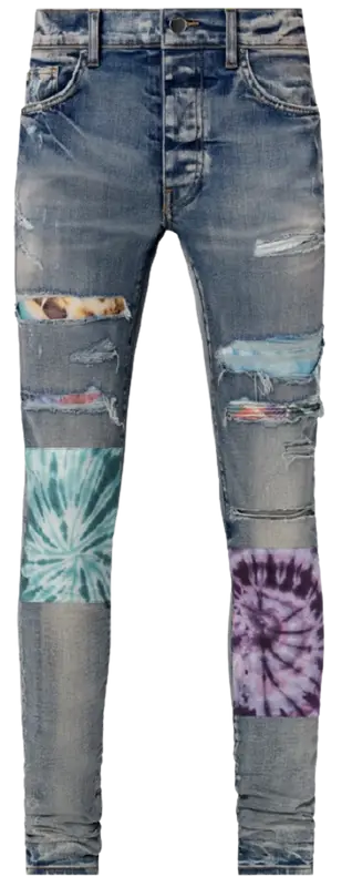 Amiri Tie Dye Art Patch Jeans | WHAT'S 