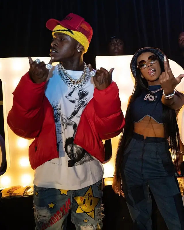 DaBaby outfit in Supreme, Amiri, and Market, 2021