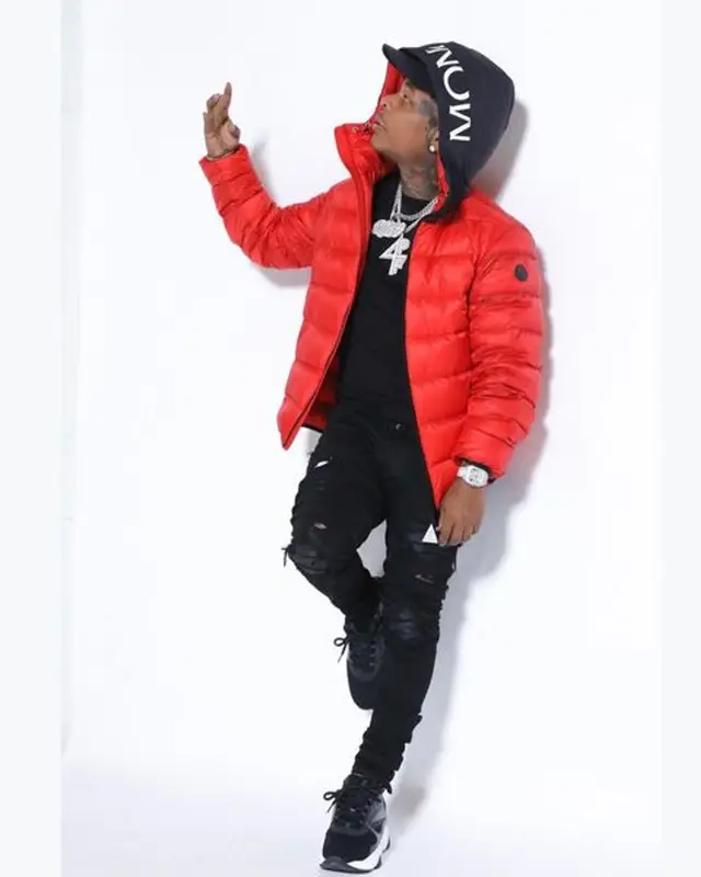 Rylo Rodriguez outfit in Amiri, Moncler, and Dior, 2021