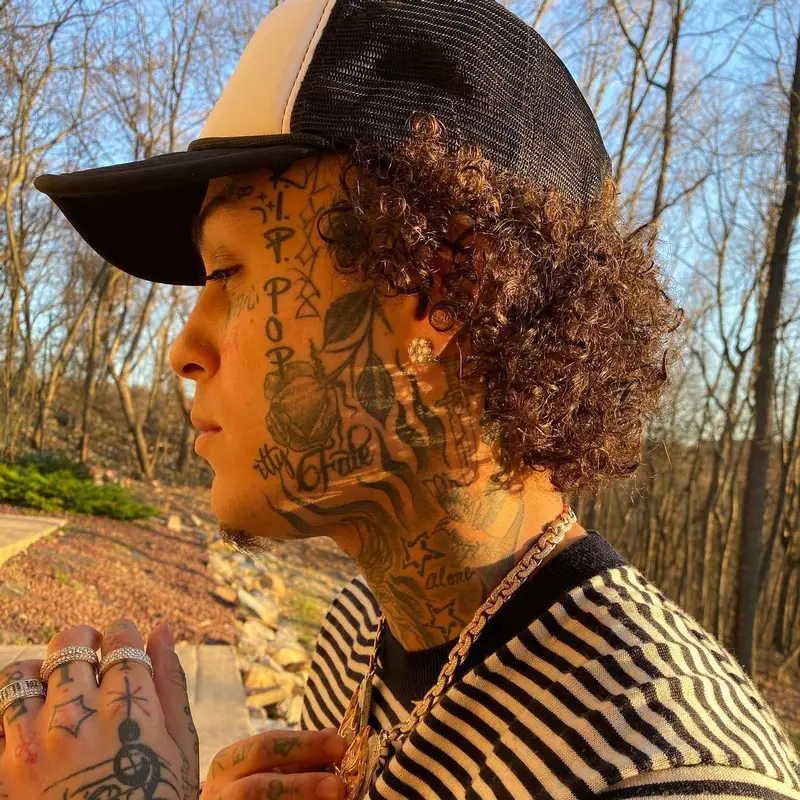 Lil Skies outfit in Amiri, Nike, and LaRopa, 2021