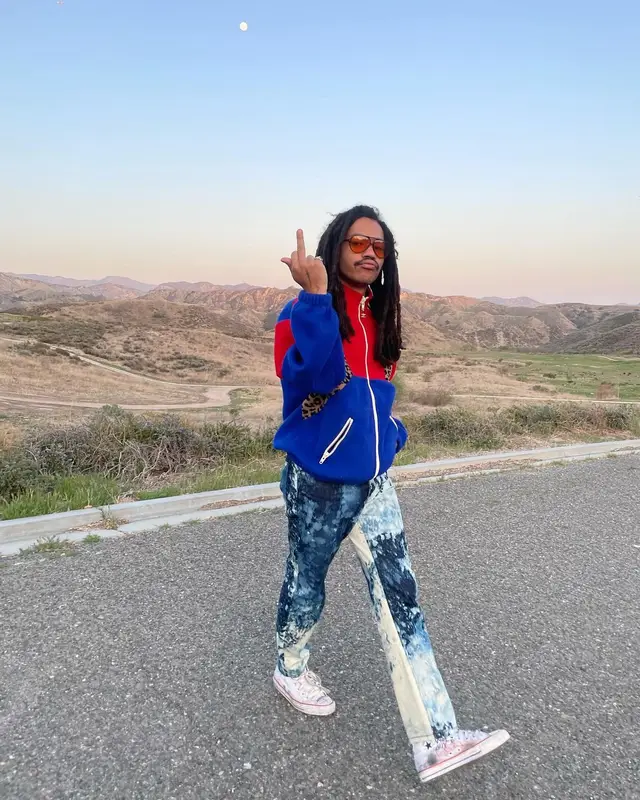 Luka Sabbat outfit in Celine and Converse, 2021