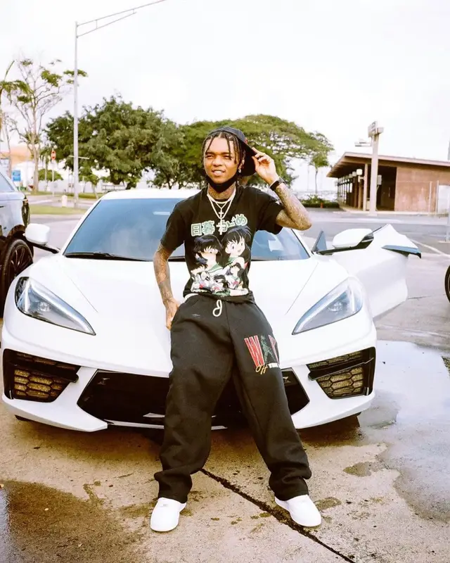 Swae Lee outfit in Hypland and Nike, 2021