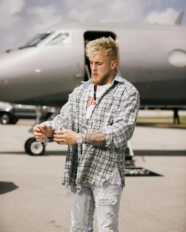 Jake Paul outfit in Alchemist, Amiri, and Rhude, 2021