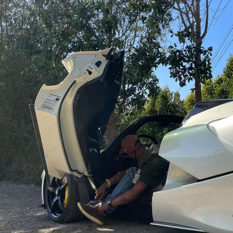 Travis Scott outfit in Visvim, Lanvin, and Cacti, 2021