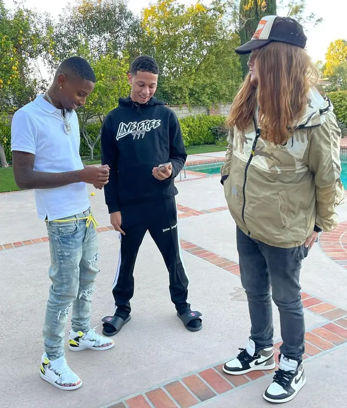 Funny Mike outfit in Moncler, Amiri, and Nike, 2021