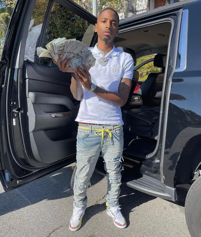 Funny Mike outfit in Moncler, Amiri, and Nike, 2021
