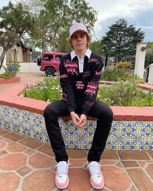 The Kid Laroi outfit in Chanel, Levi’s, and Pitch4ck, 2021