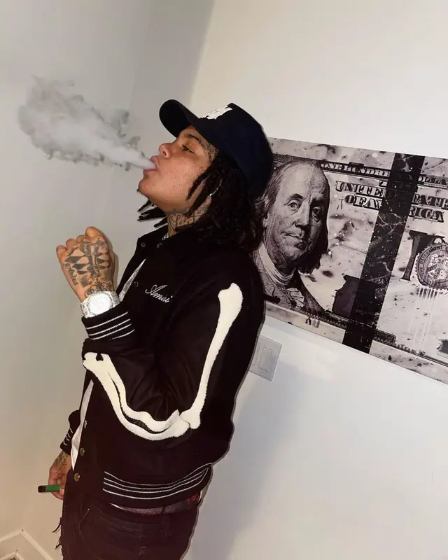 Young M.A outfit in Dior and Amiri, 2021