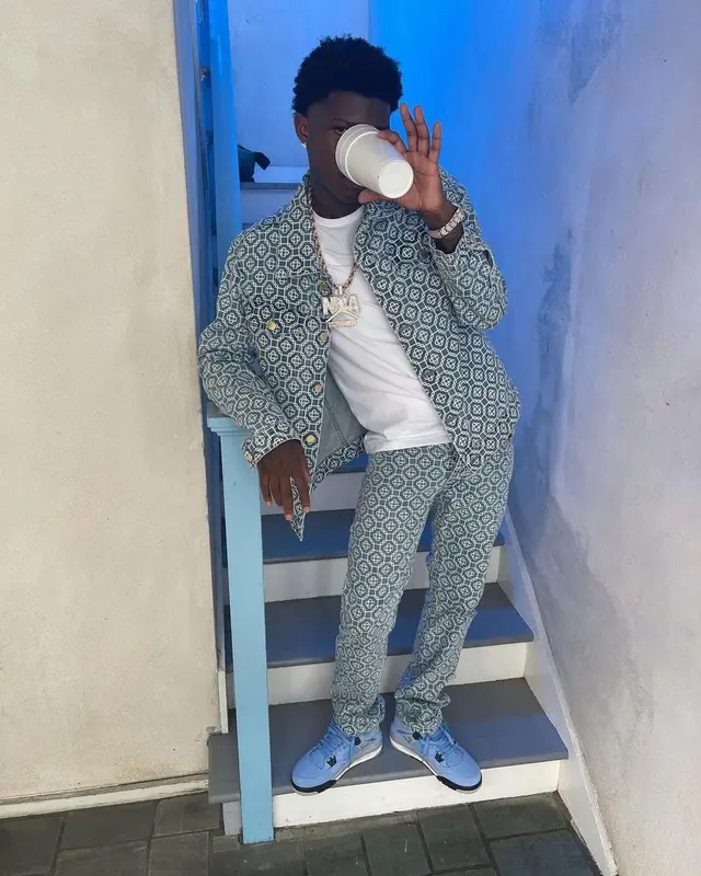 Quando Rondo outfit in Casablanca, Jordan, and No Name, 2021