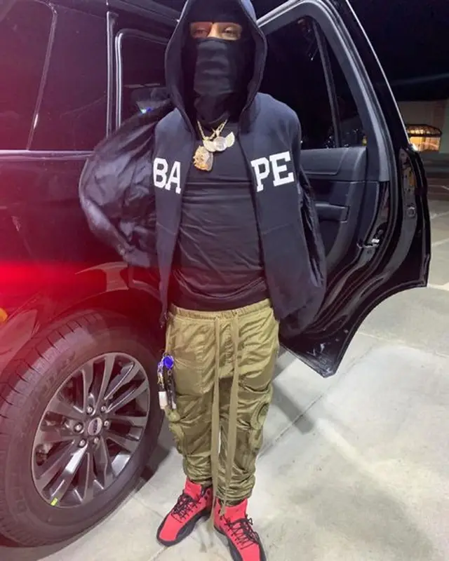 Shordie Shordie outfit in Bape, Fear of God, and Jordan, 2021