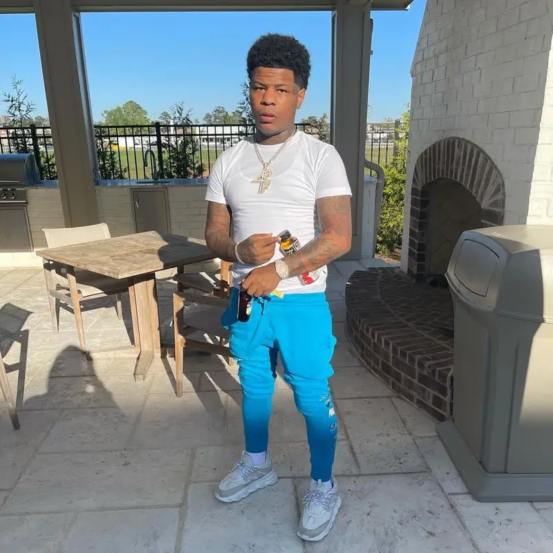 Rylo Rodriguez outfit in Nike and Versace, 2021