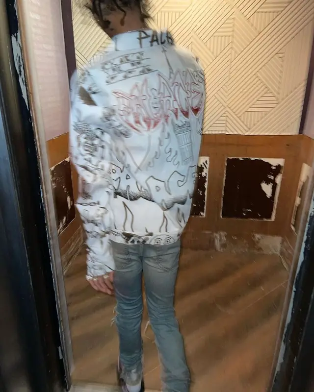 Swae Lee outfit in Palace, Saint Laurent, and Lotties, 2021