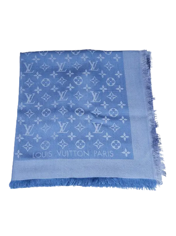Louis Vuitton blue monogram Silk Wool ref.188204 - Joli Closet
