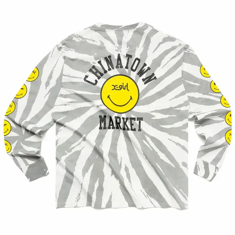 Market X-Girl Winky Face Long Sleeve Shirt $60
