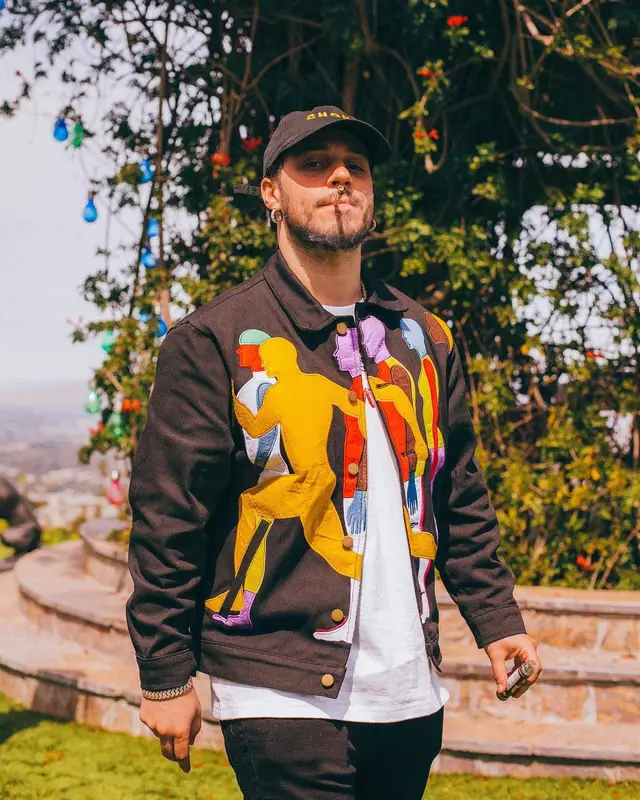 Russ outfit in Puma, Russ Merch, and KidSuper, 2021