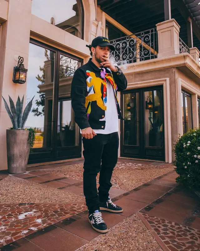 Russ outfit in Puma, Russ Merch, and KidSuper, 2021