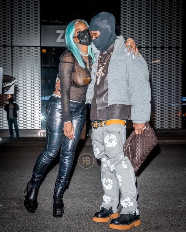 Lil Uzi Vert outfit in Prada, Bottega Veneta, and Marine Serre, 2021