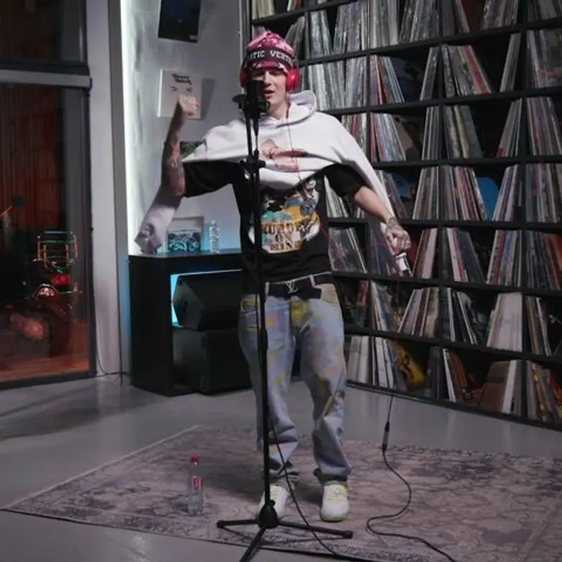 SODA LUV outfit in Semon Pavlov, Louis Vuitton, and Automatic Vertical, 2021