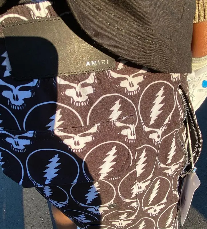 Rylo Rodriguez outfit in Grateful Dead, Nike, and Amiri, 2021