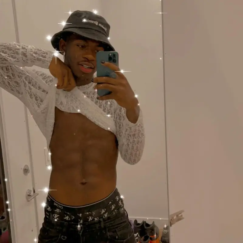 Lil Nas X outfit in Dior, Broken Promises, and Calvin Klein, 2021