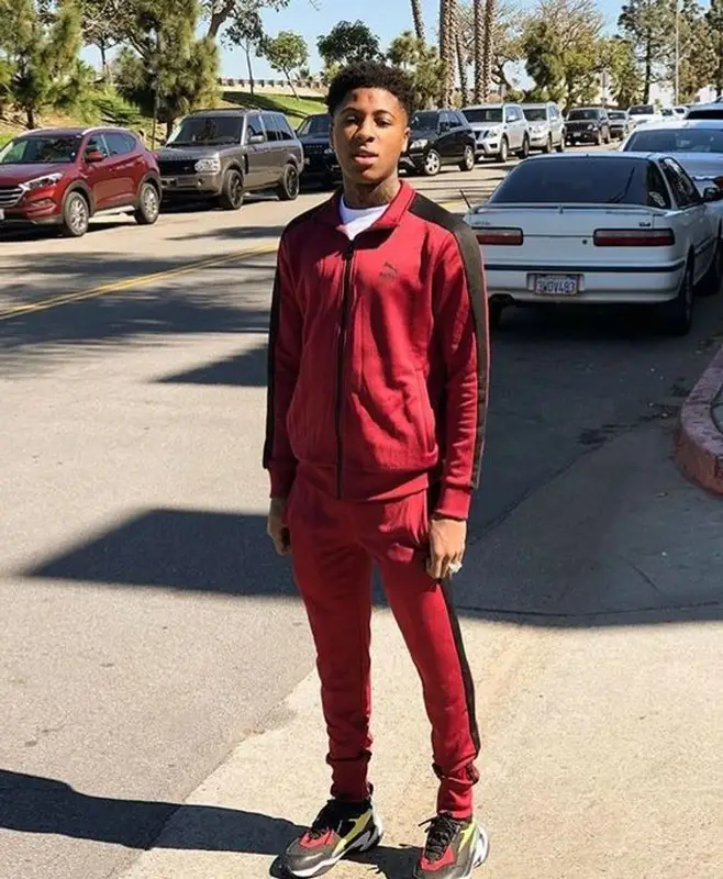 NBA YoungBoy outfit in Puma, 2020