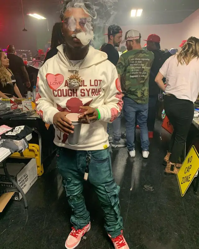 Splurge outfit in Cough Syrup, Nike, and Cartier, 2021