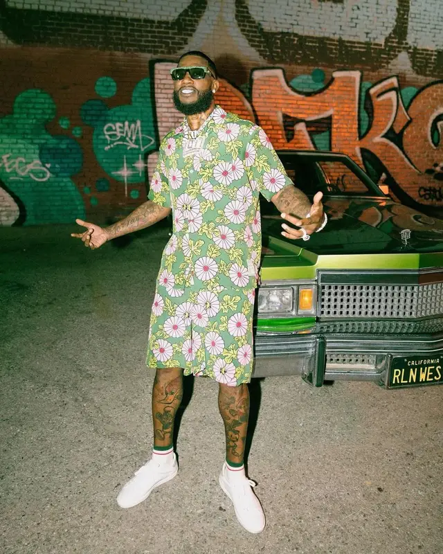 Gucci Mane outfit in Ken Scott and Gucci, 2021