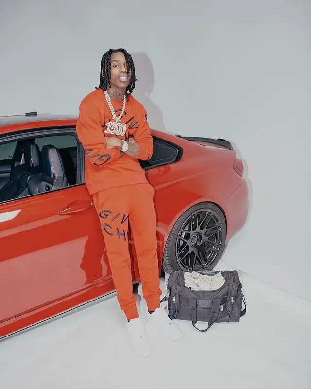 Polo G outfit in Givenchy and Nike, 2021