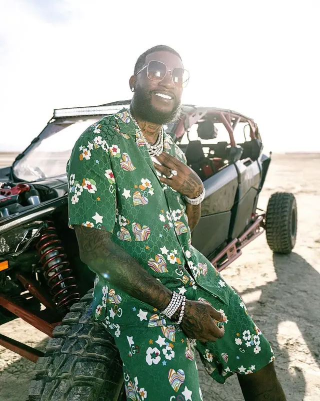 Gucci Mane outfit in Gucci, 2021