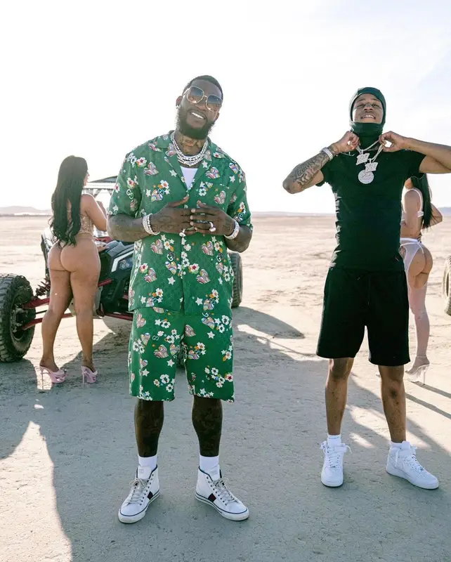 Gucci Mane outfit in Gucci, 2021